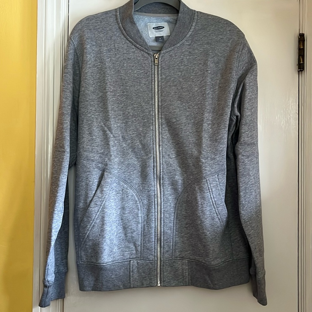 Old Navy grey sweatshirt jacket
